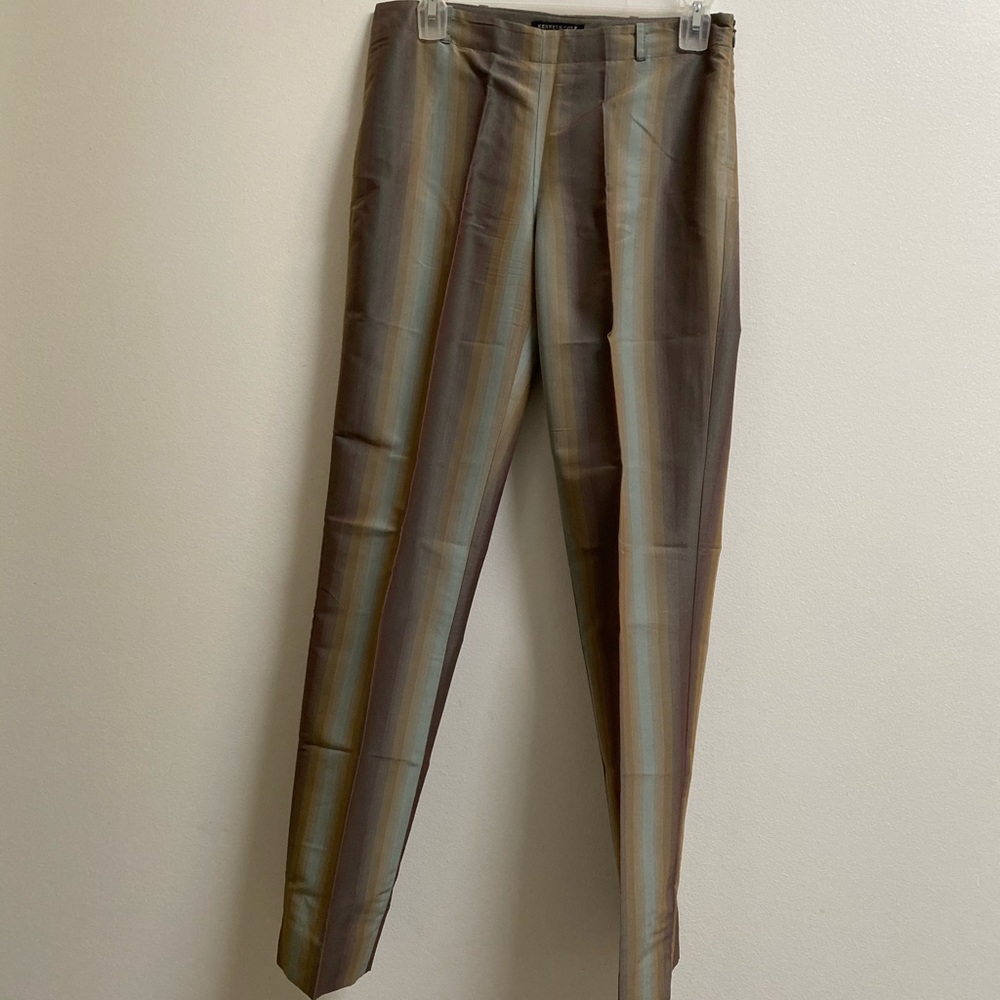 Kenneth Cole Multicolour Silk Trousers